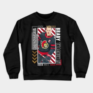 Brady Tkachuk Paper Poster Version 10 Crewneck Sweatshirt